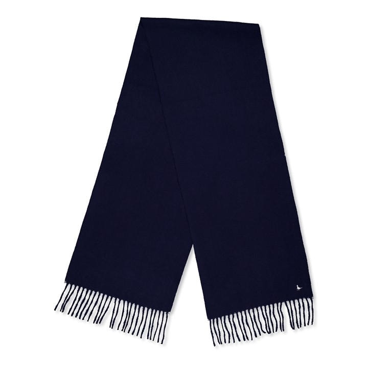 Jack Wills Scarf with fringe Navy