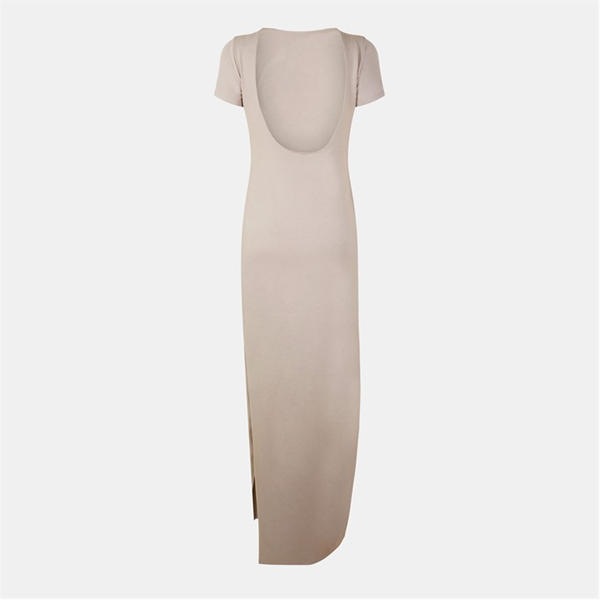 Jack Wills Scoop Back Maxi Dress Taupe