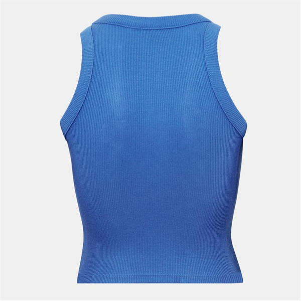 Jack Wills Scoop Neck Rib Tank Top Ultra Marine