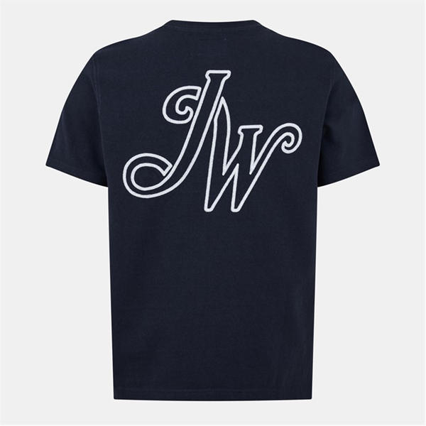 Jack Wills Script Initial T Shirt Navy