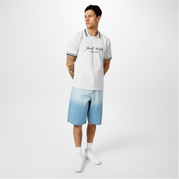 Jack Wills Script Polo White