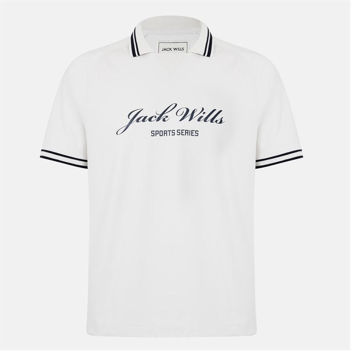 Jack Wills Script Polo White