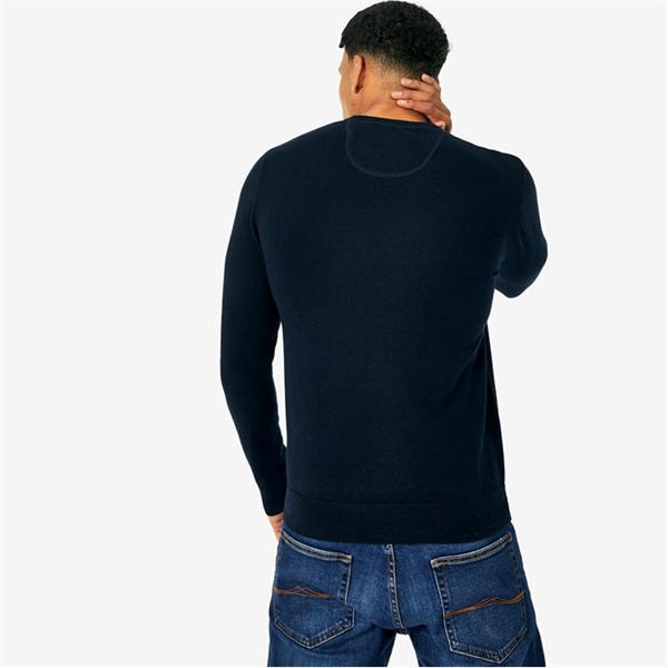 Jack Wills Seabourne Crew Neck Logo Jumper Navy