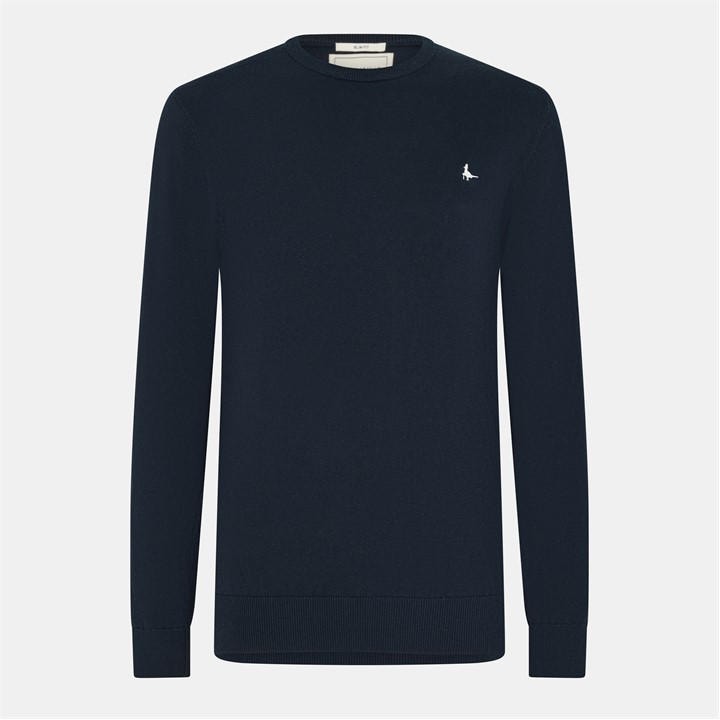 Jack Wills Seabourne Crew Neck Logo Jumper Navy