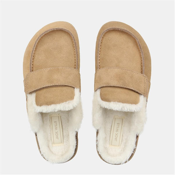 Jack Wills Shearling Mule Ld54 Sand