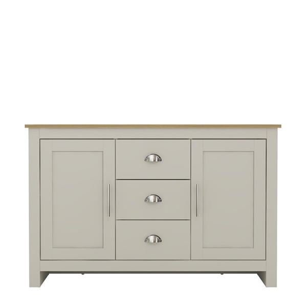 Jack Wills Sherbourne 3 Drawer Sideboard Grey