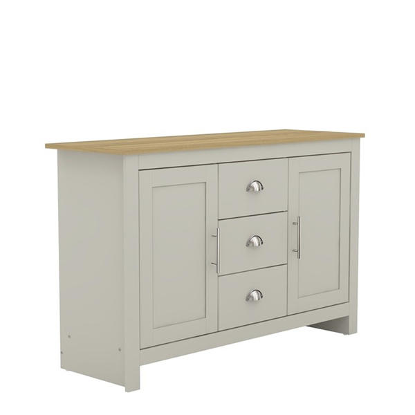 Jack Wills Sherbourne 3 Drawer Sideboard Grey