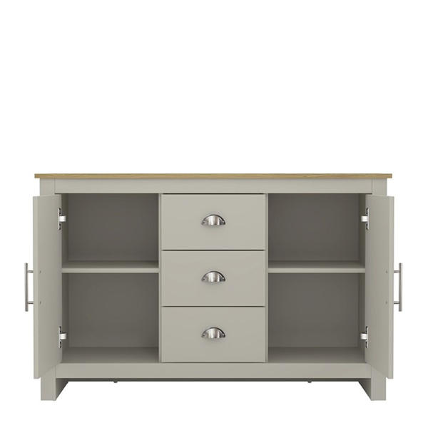 Jack Wills Sherbourne 3 Drawer Sideboard Grey