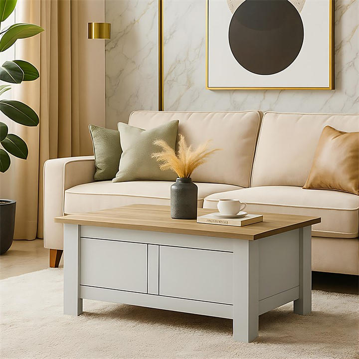 Jack Wills Sherbourne Lift Top Coffee Table Grey