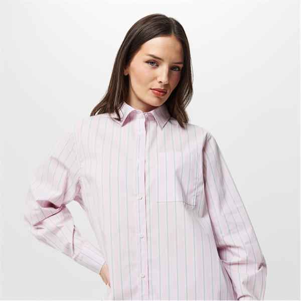 Jack Wills Shirt Ladies Pink Stripe