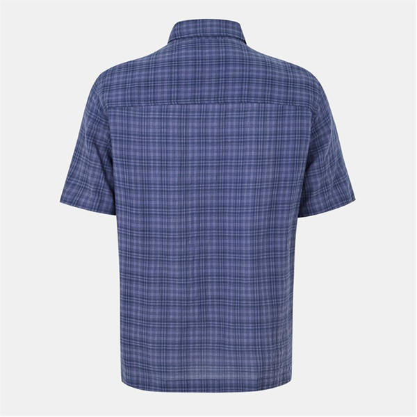 Jack Wills Short Sleeve Check Shirt Indigo