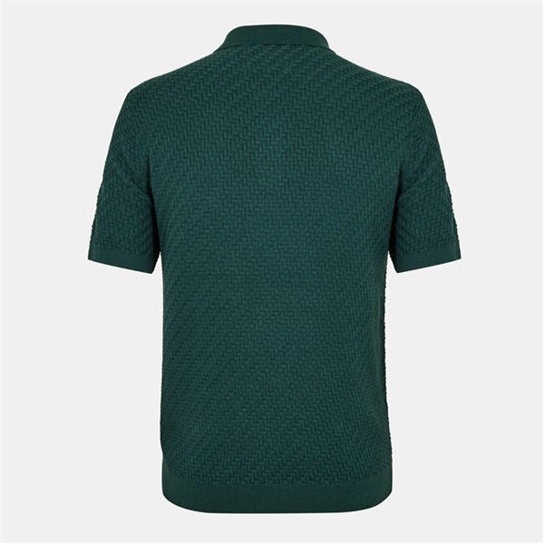 Jack Wills Short Sleeve Knit Polo Men Evergreen