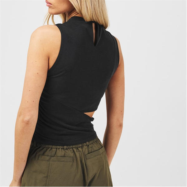 Jack Wills Side Slash Top Black