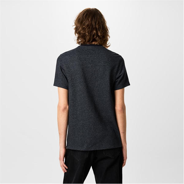 Jack Wills Siro Ribbed T Shirt Black/White
