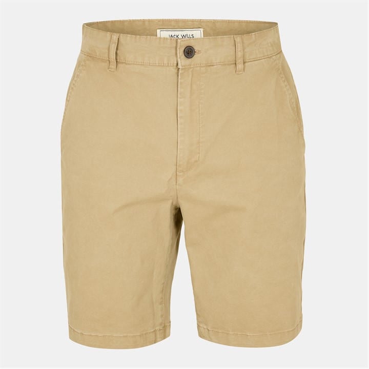 Jack Wills Slim Chino Shorts Mens Stone