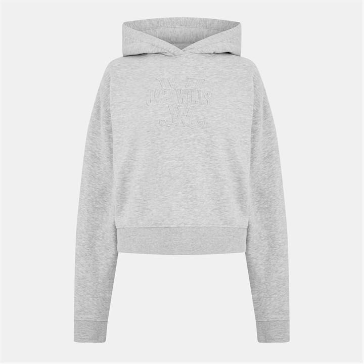 Jack Wills Slouchy Hoodie Grey Marl