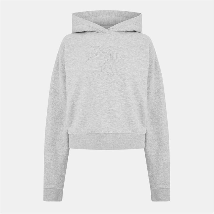 Jack Wills Slouchy Hoodie Grey Marl