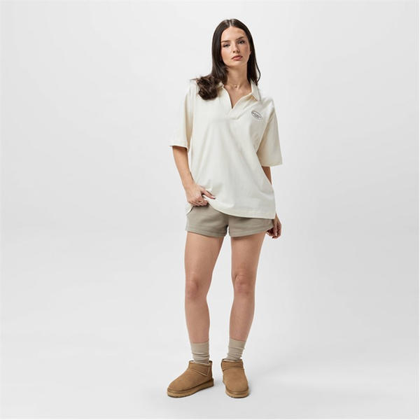 Jack Wills Slouchy Polo Shirt Vintage White