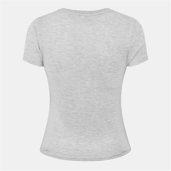 Jack Wills Slub Baby Tee Grey Marl