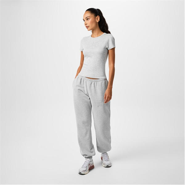 Jack Wills Slub Baby Tee Grey Marl