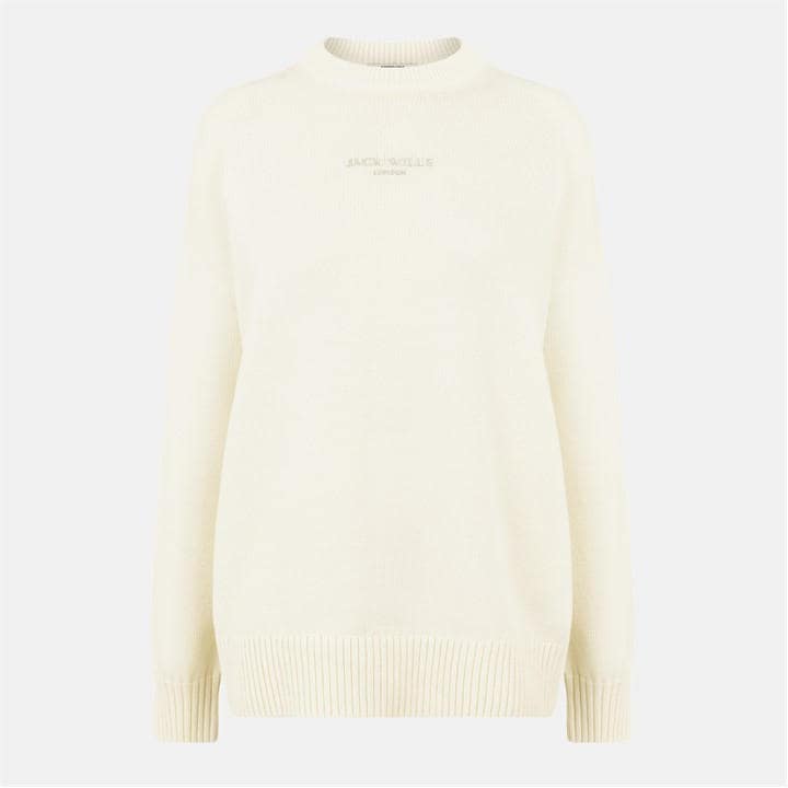 Jack Wills Spckld Knit Jumper Vintage White