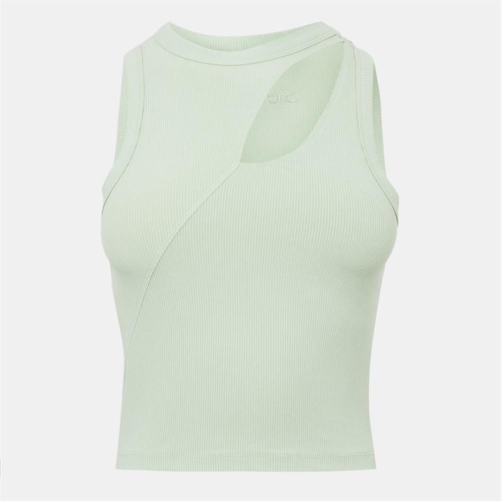 Jack Wills Spliced Rib Tank Laurel Green