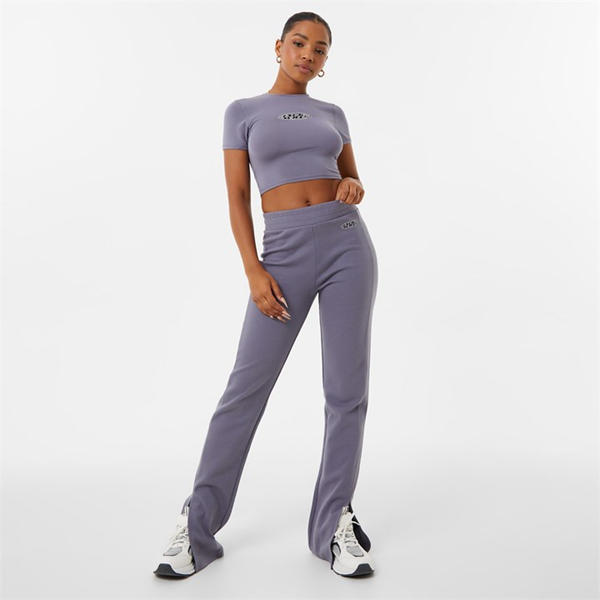 Jack Wills Split Hem Pants Folkstone Grey