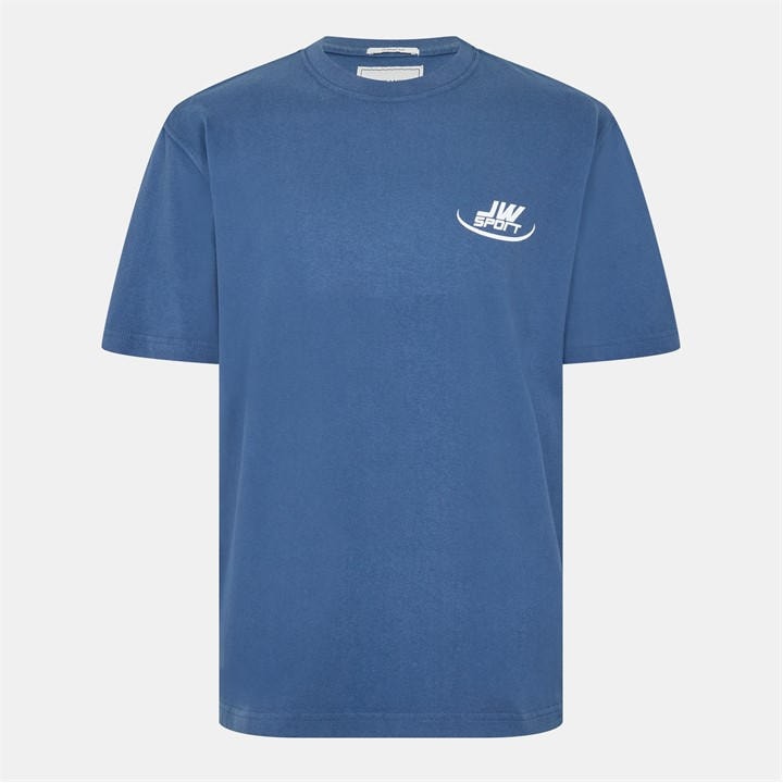 Jack Wills Sport Graphic Tee Vintage Indigo