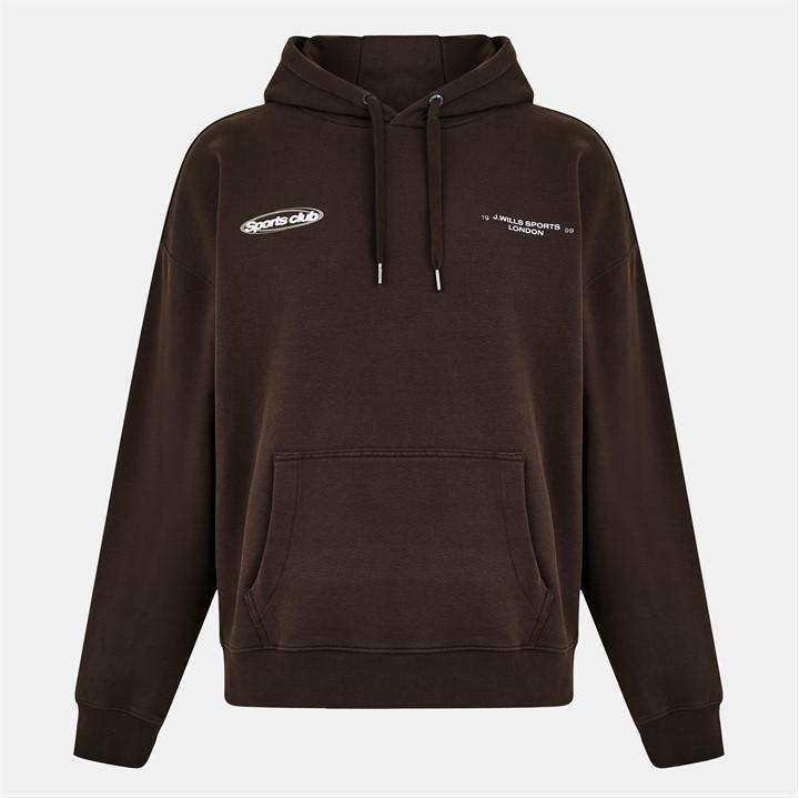 Jack Wills Sports Club Hoodie Coffee