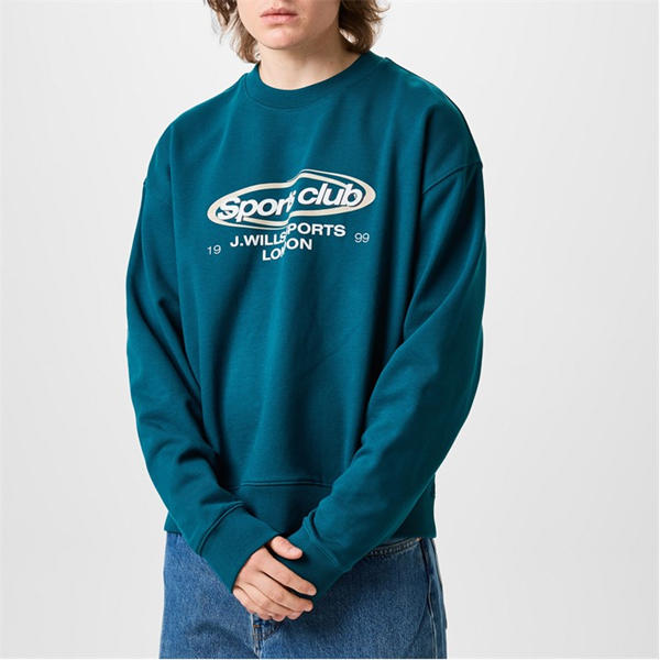 Jack Wills Sports Club Sweatshirt Deep Teal