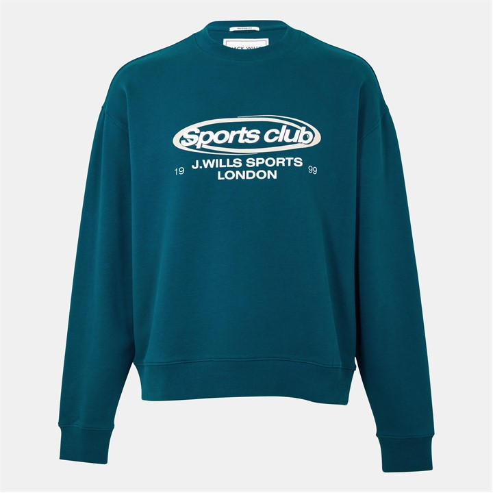 Jack Wills Sports Club Sweatshirt Deep Teal