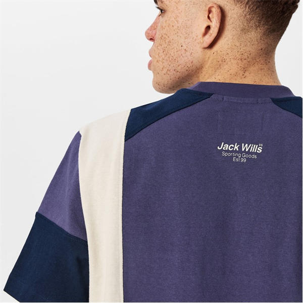 Jack Wills Sprt C&S Tee Sn53 Blue Ink
