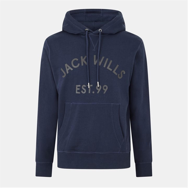 Jack Wills Statement OTH Hoodie Mens Sapphire Navy