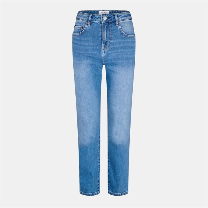 Jack Wills Stella High Rise Slim Jeans Mid Wash