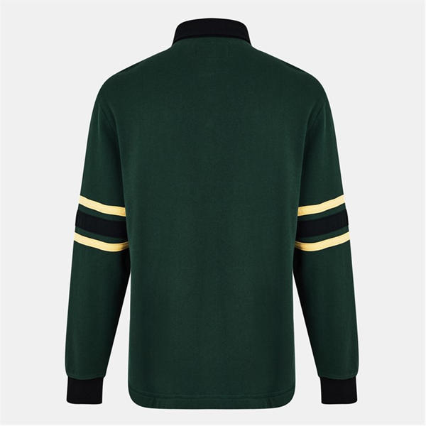 Jack Wills Stripe Rugby Sweatshirt Evergreen