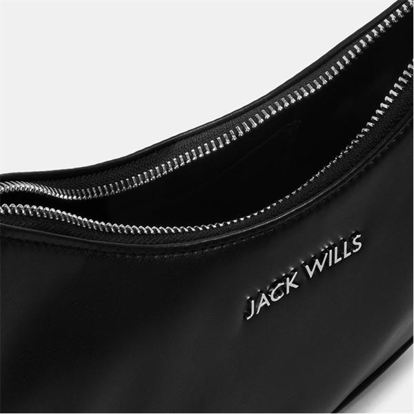 Jack Wills Structured Shoulder Ladies Bag Black