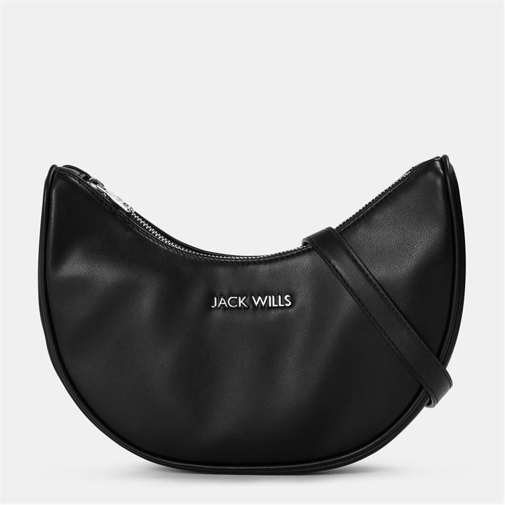 Jack Wills Structured Shoulder ladies bag Black