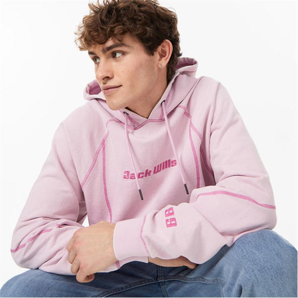 Jack Wills Sunbleach Hoody Bubblegum