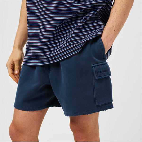 Jack Wills Sweater Cargo Shorts Navy