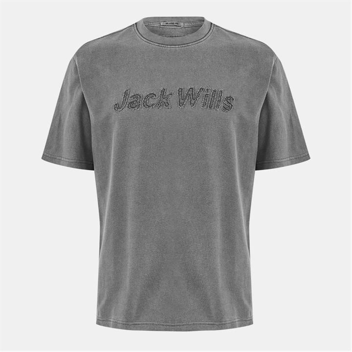Jack Wills T Shirt Washed Black