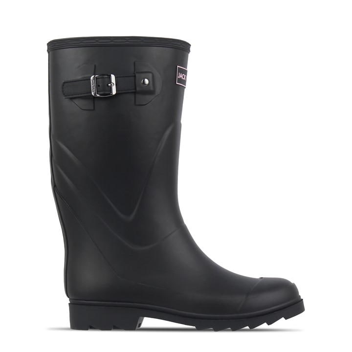 Jack Wills Tall Welly Ld54 Black