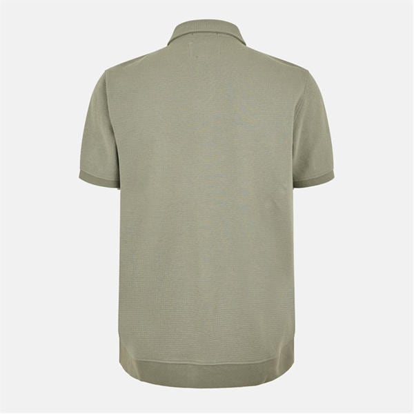Jack Wills Textured Polo Shirt Silver Sage