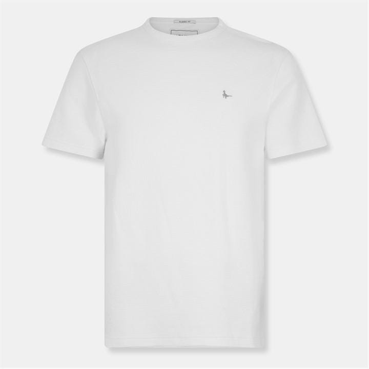 Jack Wills Textured T shirt Bone White