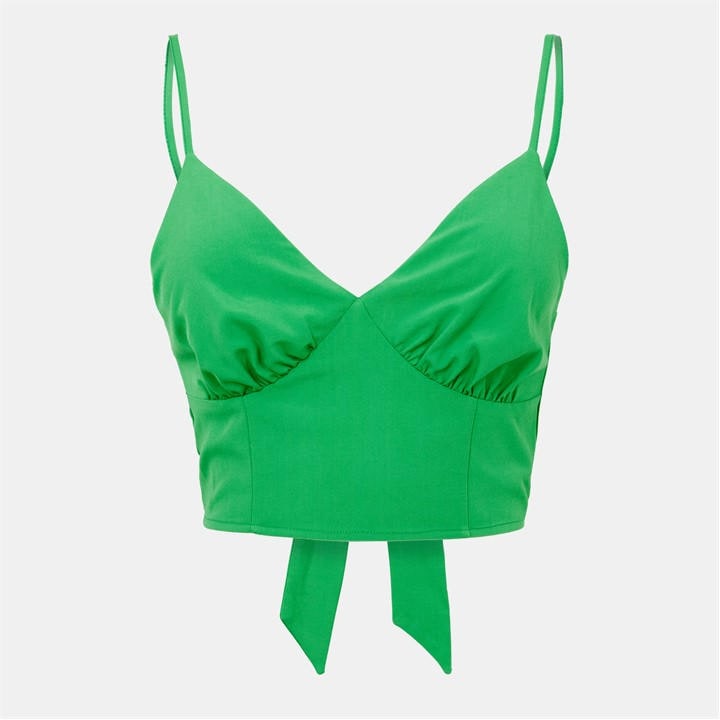 Jack Wills Tie Back Top Green
