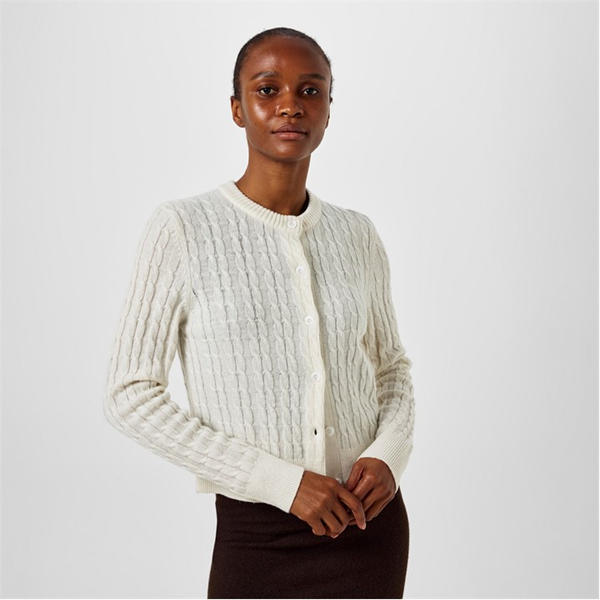 Jack Wills Tinsbury Cardigan Vintage White