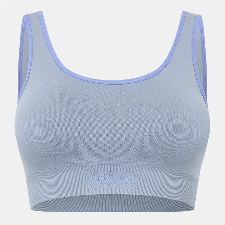 Jack Wills Tipped Scoop Bra Grey