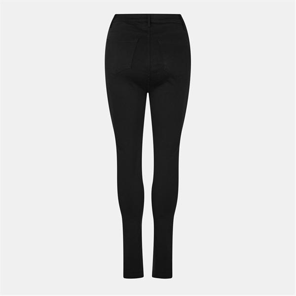Jack Wills Toni Skinny High Rise Jeans Solid Black