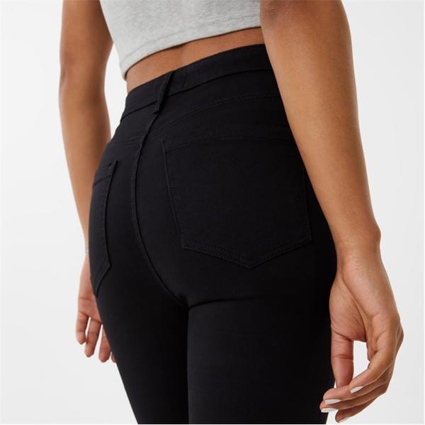Jack Wills Toni Skinny High Rise Jeans Solid Black