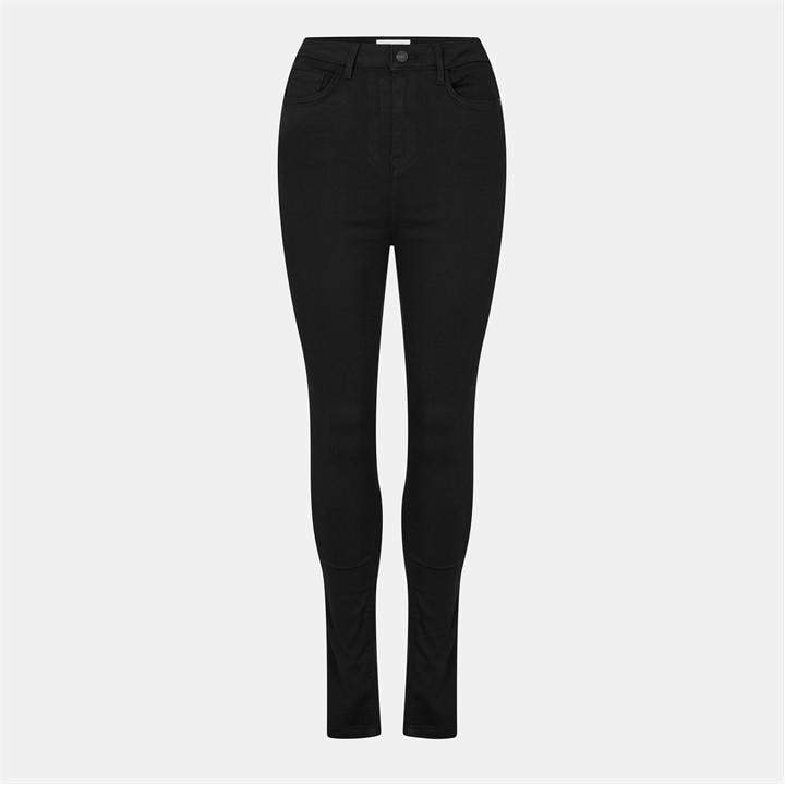 Jack Wills Toni Skinny High Rise Jeans Solid Black