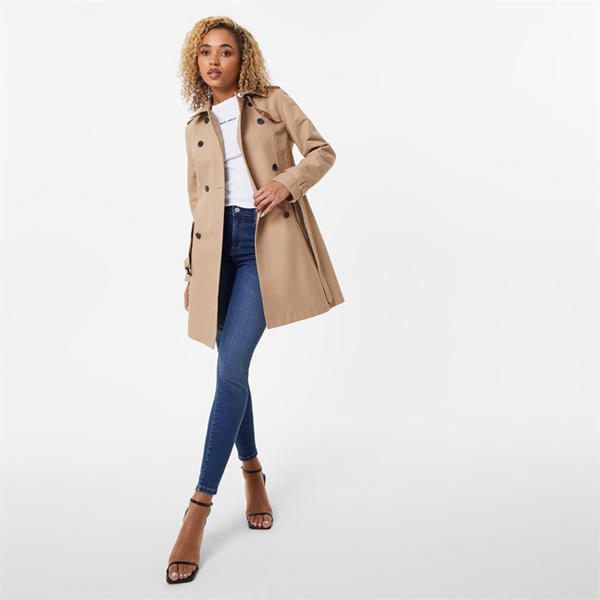 Jack Wills Trench Coat Womens Stone